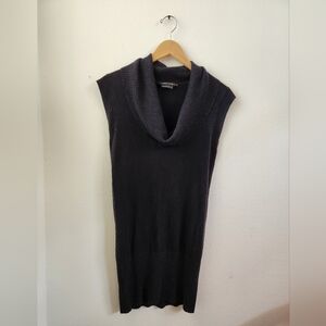 BCBGMAXAZRIA Women's Cowl‎ Neck Sweater Dress Sleeveless Black Extra Small XS